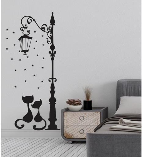 Adesivo Poste Amor Gatinhos