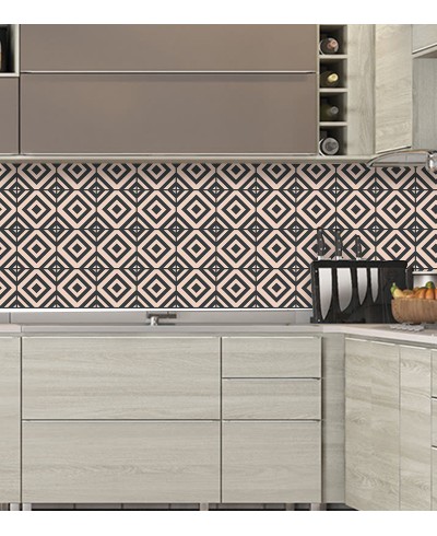 Adesivo De Azulejo em Tons de Cinza e Bege