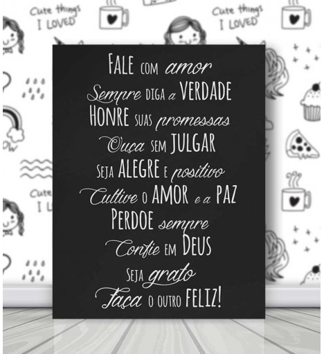 Poster decorativo Fale Com Amor