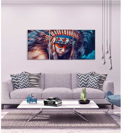 Quadro Composto Índia Apache